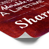 Poster Jalons de l'anniversaire du Mariage rouge personna (Coin)