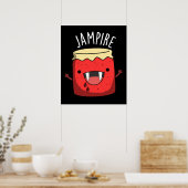 Poster Jam-arbitre Funny Vampire Jam Pun Dark BG (Cuisine)
