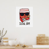 Poster Jam lent amusant jeu de nourriture (Cuisine)
