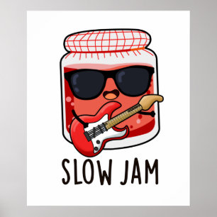Poster Jam lent amusant jeu de nourriture