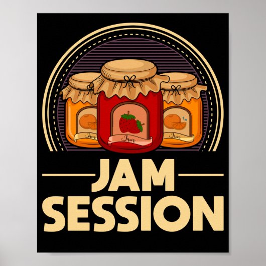 Poster Jam Session Musique Pun Jelly Lover (Devant)