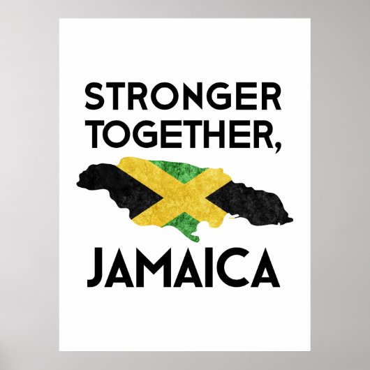 Poster Jamaica Strong – Standing Together After Hurricane (Devant)