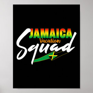 Poster Jamaica Vacation Squad 2025 Famille du groupe de j