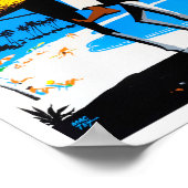 Poster jamaïcain vintage (Coin)