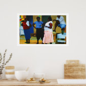 Poster Jamaïcains à Negril (Cuisine)