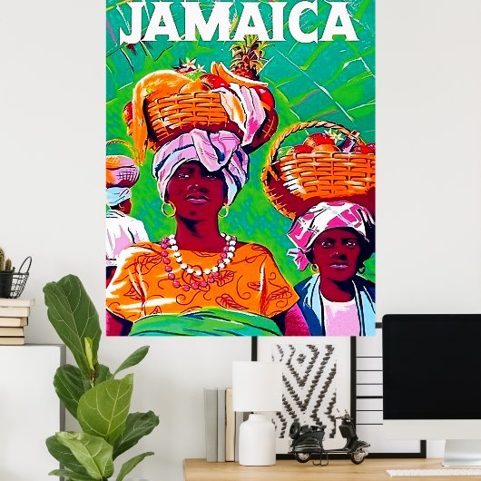 Poster Jamaïque (Bureau à domicile)