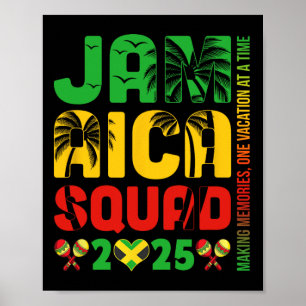 Poster Jamaïque 2025 Vacation Trip Matching Family Squad