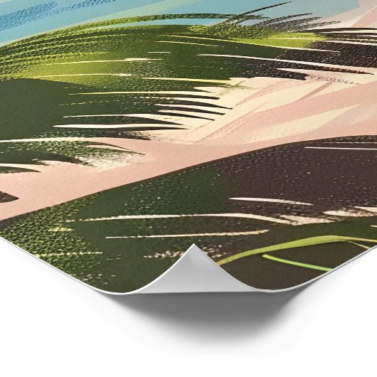 Poster Jamaïque Beach (Coin)