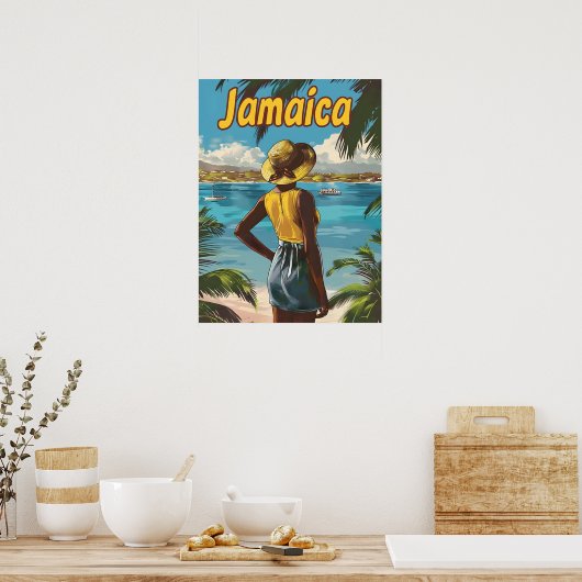 Poster Jamaïque Beach (Cuisine)
