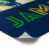 Poster Jamaïque, carte postale de la culture rastafari (Coin)