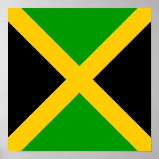 Poster Jamaïque Drapeau Jamaïque Pays d'origine ethnique (Devant)