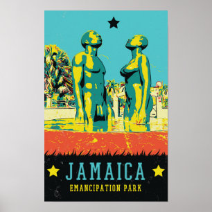 Poster Jamaïque, Emancipcipation Park, Cartes Postales de