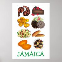 Jamaïque Foods Caribbean Island Cuisine Imprimer