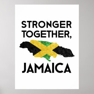 Poster Jamaïque forte – Unis après l'ouragan
