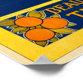 Poster Jamaique Gem du Vintage voyage des Tropiques (Coin)