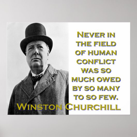 Poster Jamais Dans Le Domaine Des Conflits Humains - Chur (Devant)