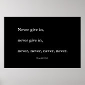 Poster Jamais, jamais, jamais renoncer (Devant)