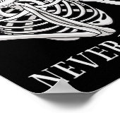 Poster Jamais mieux Skeleton amusant Halloween crâne (Coin)