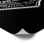 Poster Jamais Mieux Skeleton Coffin Hauteur de signature (Coin)