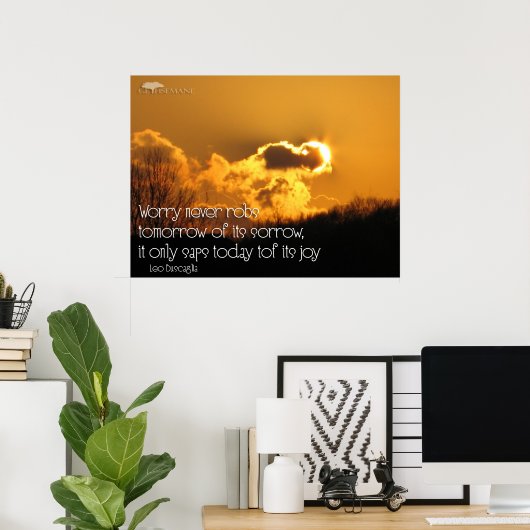 Poster Jamais Ne T'Inquiète (Bureau à domicile)