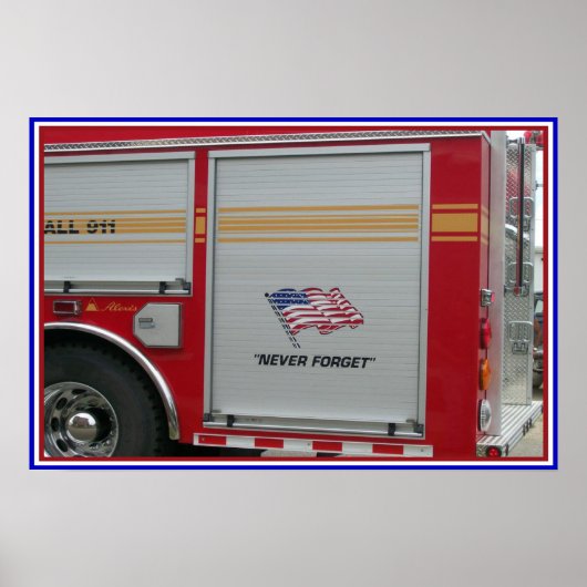 Poster jamais oublier 9-11 (Devant)