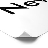 Poster Jamais ! Peut-être. (Coin)