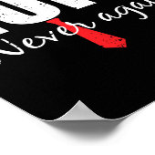 Poster Jamais plus drôle les cheveux Trump (Coin)