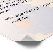 Poster Jamais trop tard Love Poème Poésie (Coin)