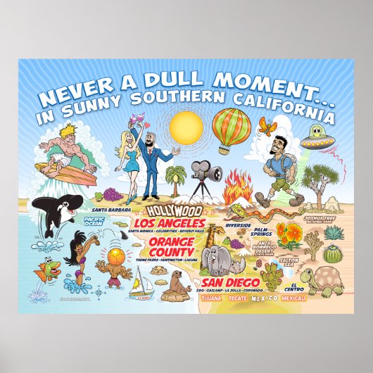 Poster Jamais un moment difficile à SoCal (Devant)