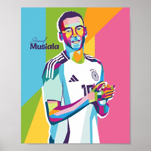 Poster Jamal Musiala Wpap Pop Art (Devant)
