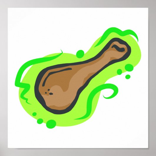 Poster Jambe de poulet (Devant)