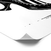 Poster Jambes de sorcières noires et blanches Halloween l (Coin)