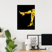 Poster Jambes florales (Bureau à domicile)