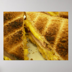 Poster Jambon toasté & fromage