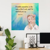 Poster James 4:10 (Bureau à domicile)