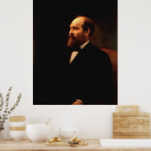 Poster JAMES A. GARFIELD Portrait par Calvin Curtis Impri (Cuisine)