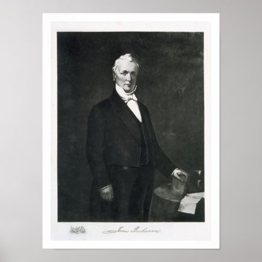 Poster James Buchanan, 15e président des États-Unis (Devant)