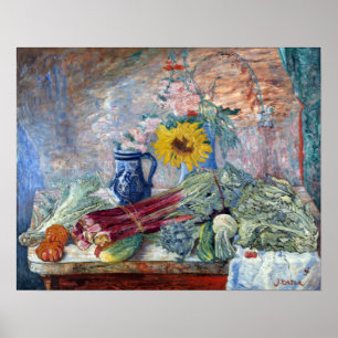Poster James Ensor Fleurs et légumes