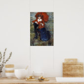 Poster James Ensor La Dame avec Parasol Rouge (Cuisine)