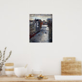 Poster James Ensor Le Van Iseghemlaan dans la neige (Cuisine)