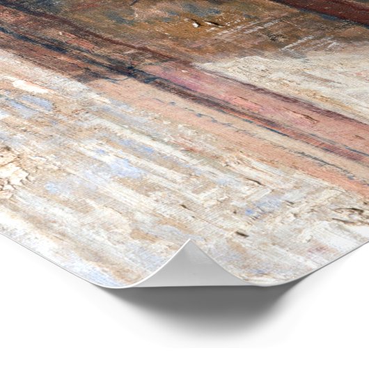 Poster James Ensor Les toits d'Ostende (Coin)