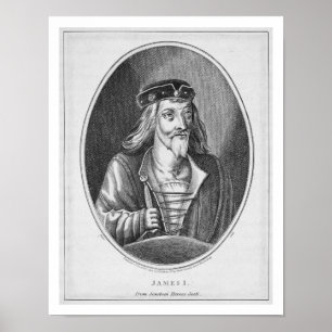 Poster James I (1394-1437), roi de l'Ecosse, de Johnst