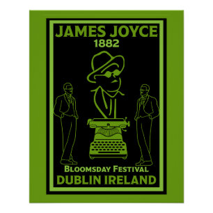 Poster James Joyce Dublin Irlande