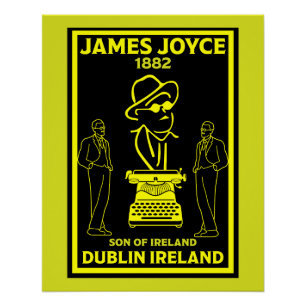 Poster James Joyce Dublin Irlande