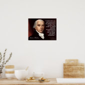 Poster James Madison Freedom Citation Imprimer (Cuisine)