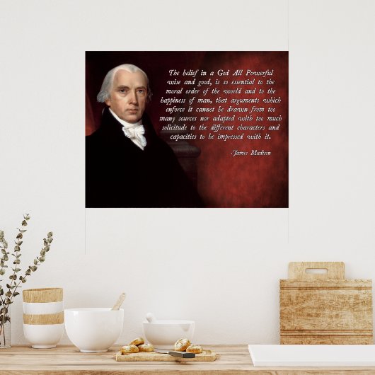 Poster James Madison God (Cuisine)