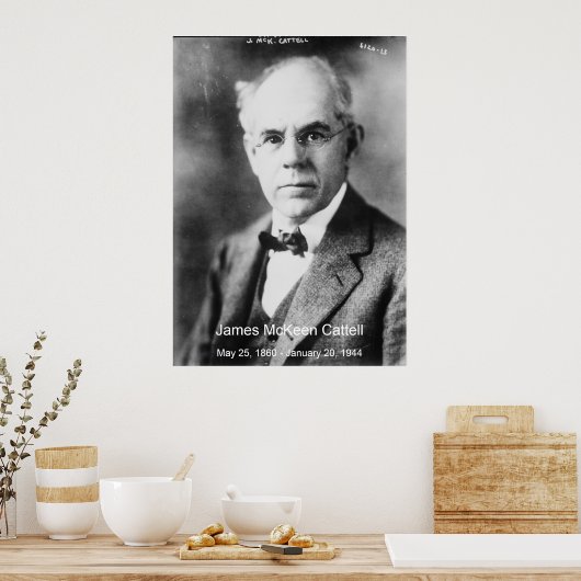 Poster James McKeen Cattell Canvas Image (Cuisine)