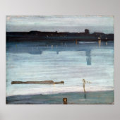 Poster James McNeil Whisler Nocturne en bleu et argent (Devant)