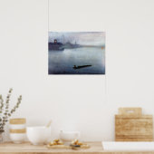 Poster James McNeill Whistler Nocturne en bleu et argent (Cuisine)