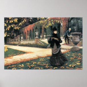 Poster James Tissot - la lettre est venue dans pratique